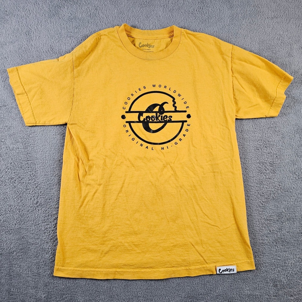 Cookies SF Worldwide Original Hi-Grade Graphic T-Shirt Mustard Yellow Medium